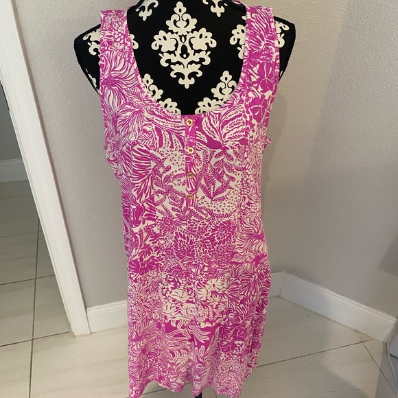 Lilly Pulitzer Dresses & Skirts - Lilly Pulitzer Pink and White Floral Dress